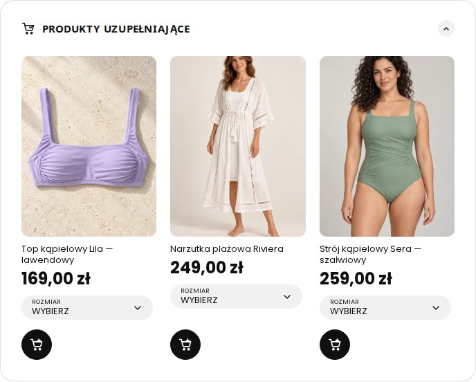 Karty z wyborem wariantów