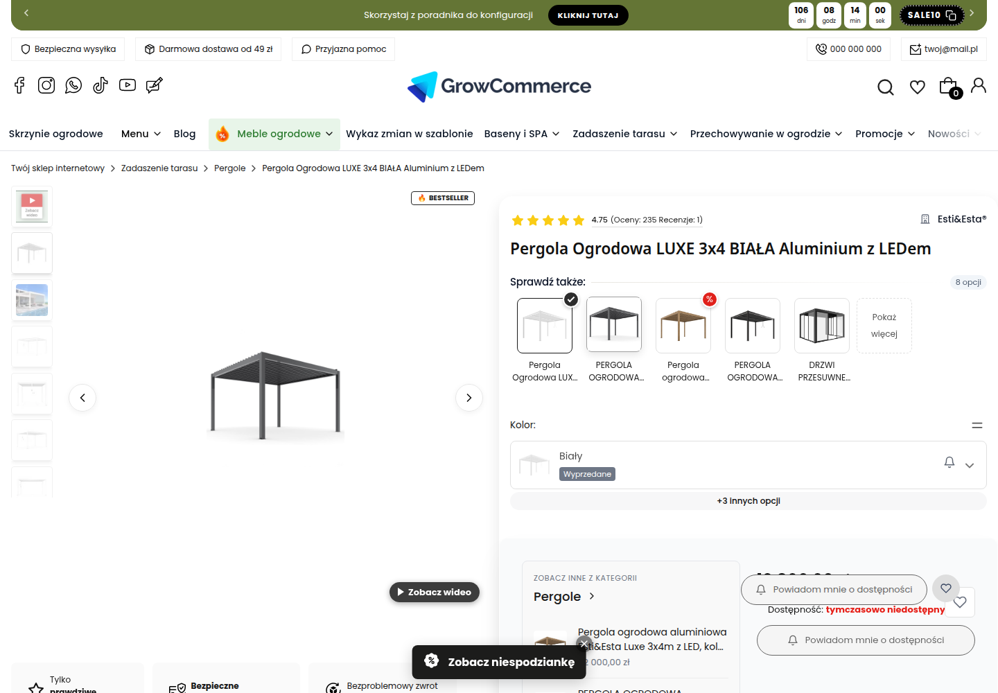 Podgląd powiązanego produktu bez zmiany wysokości galerii